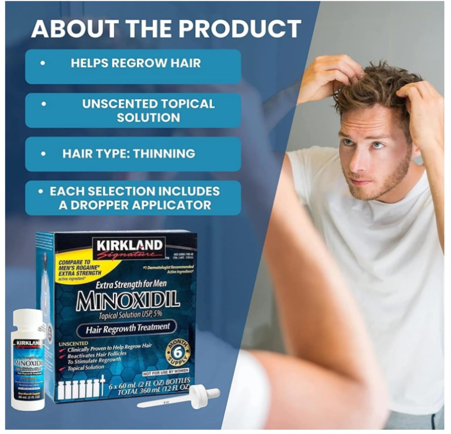 KIRKLAND SIGNATURE Minoxidil 5% 6 Months Supply